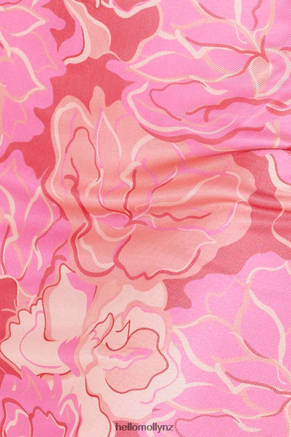 Hello Molly Feeling Spicy Mesh Crop Top Pink PBN8867957 Clothing