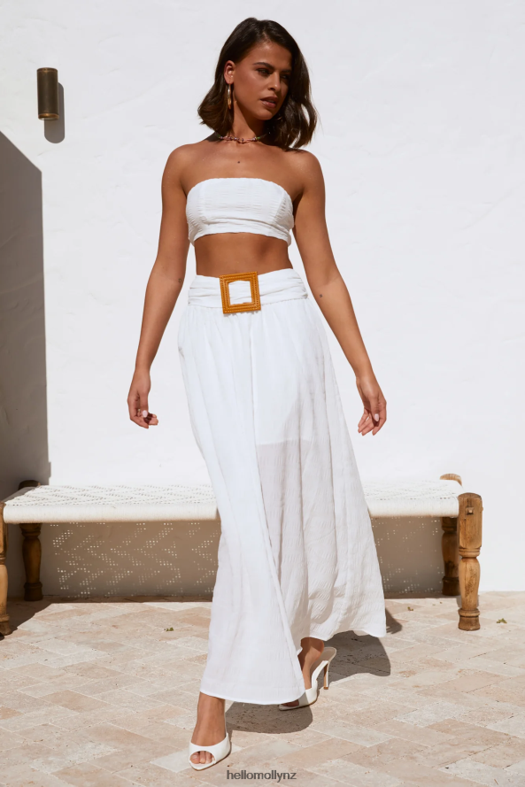 Hello Molly Iconic Revival Crop White PBN8868295 Clothing
