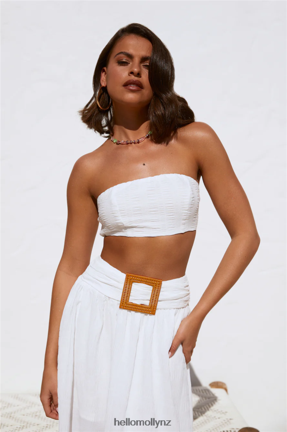 Hello Molly Iconic Revival Crop White PBN8868295 Clothing