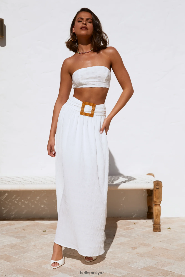 Hello Molly Iconic Revival Crop White PBN8868295 Clothing