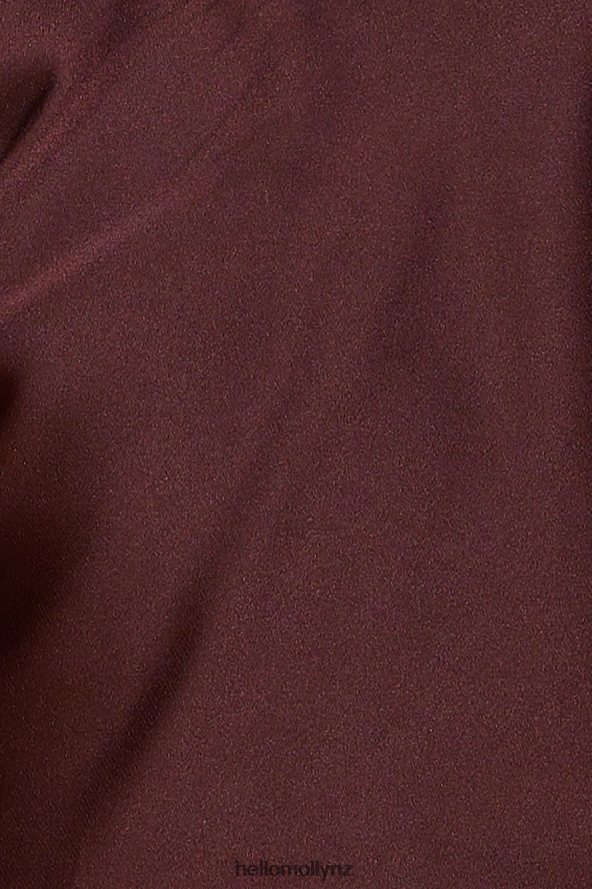 Hello Molly LIONESS Roxy Halter Crop Garnet PBN8868159 Clothing