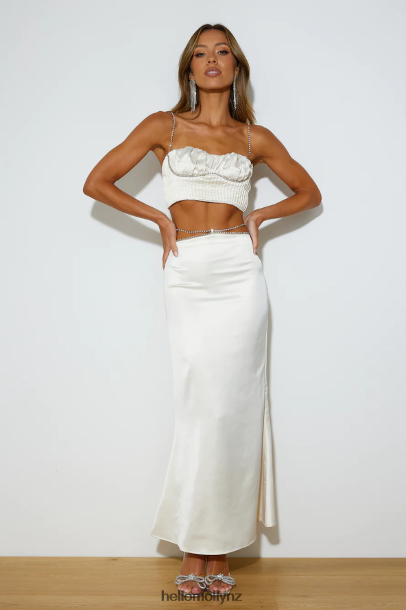 Hello Molly Making Heads Turn Crop Top Champagne PBN8868089 Clothing