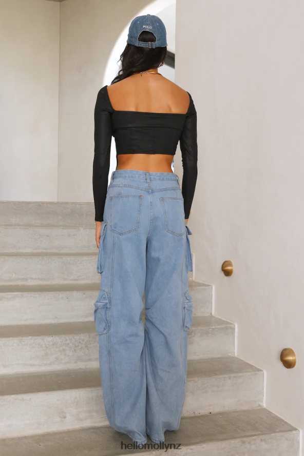 Hello Molly Never Forgets Crop Black PBN8868286 Clothing