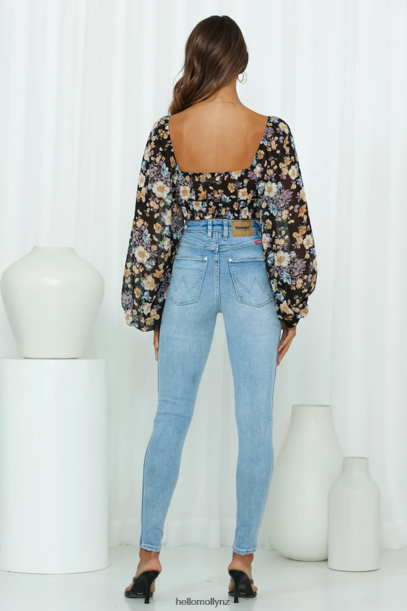 Hello Molly No Thorns Crop Top Black PBN8868337 Clothing