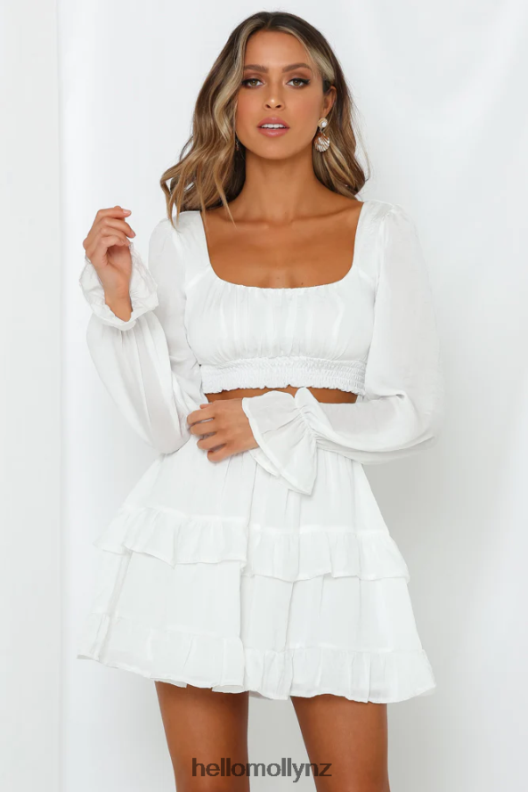 Hello Molly On Screen Crop Top White PBN8868083 Clothing