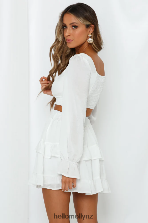 Hello Molly On Screen Crop Top White PBN8868083 Clothing