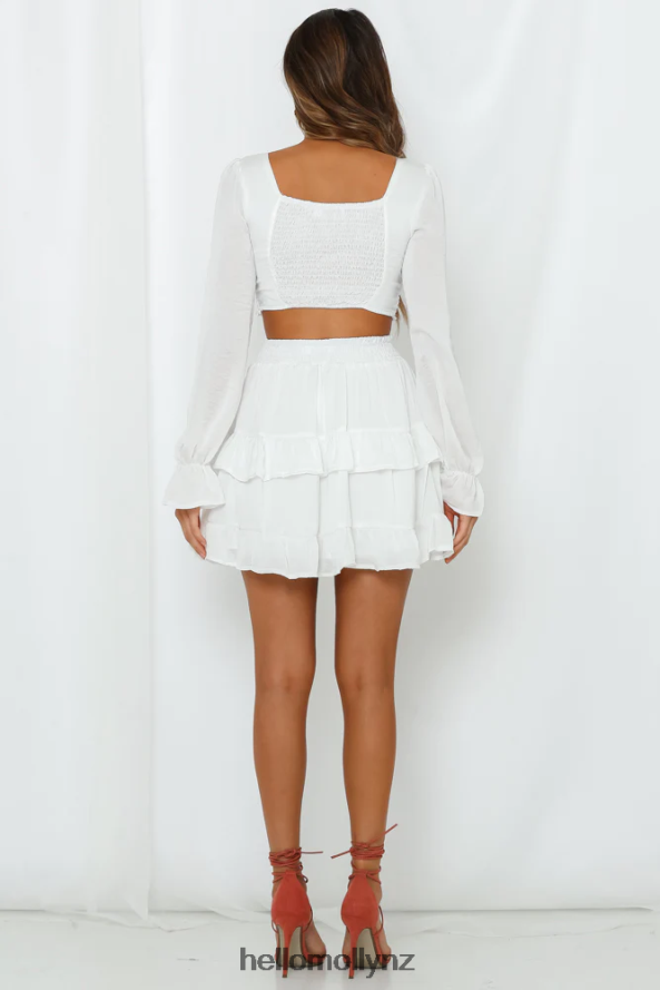 Hello Molly On Screen Crop Top White PBN8868083 Clothing