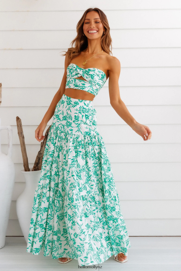 Hello Molly RUNAWAY Ayla Crop Top Green PBN8868005 Clothing