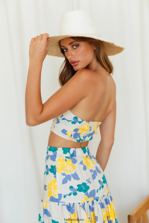 Hello Molly RUNAWAY Kaitlo Top Sand Floral PBN8868469 Clothing