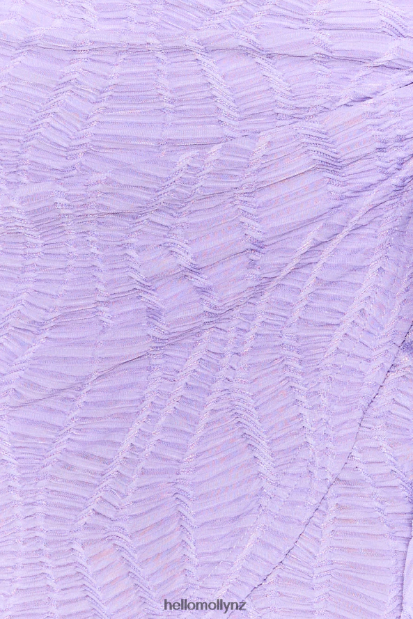 Hello Molly Seen First Crop Top Purple PBN8867002 Clothing