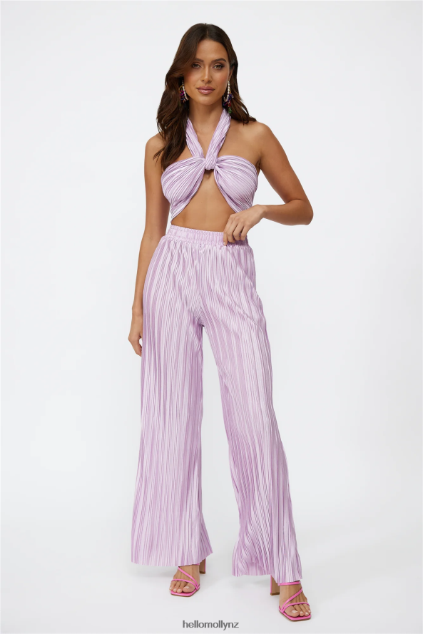 Hello Molly Set Heart Crop Lilac PBN8868092 Clothing