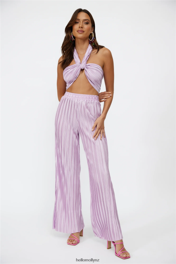 Hello Molly Set Heart Crop Lilac PBN8868092 Clothing