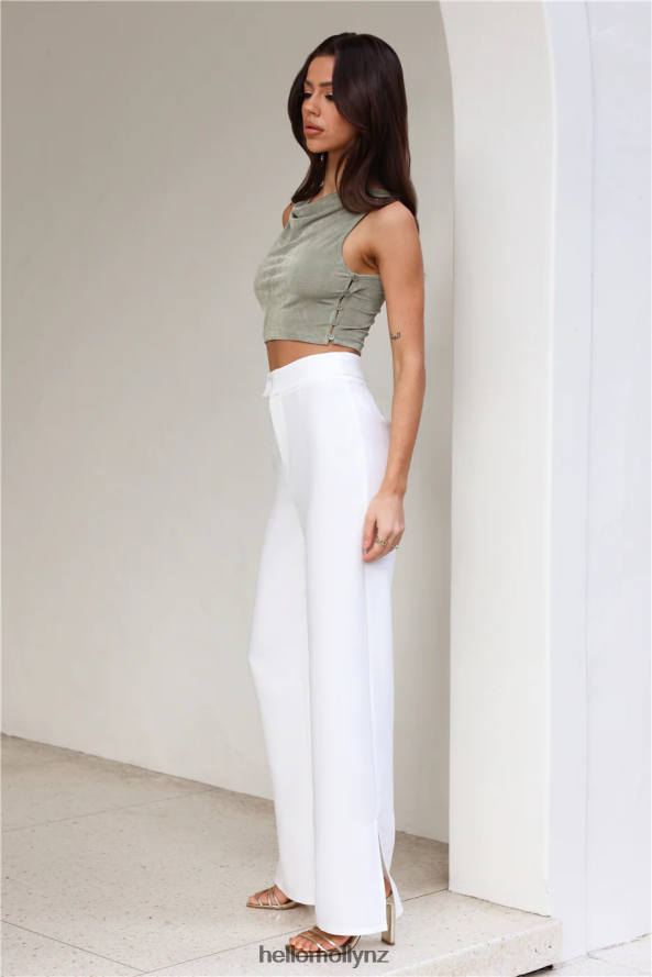 Hello Molly Slinky Feel Crop Top Green PBN8867960 Clothing