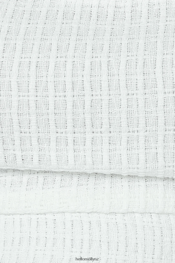 Hello Molly So Bothered Crop Top White PBN8868394 Clothing