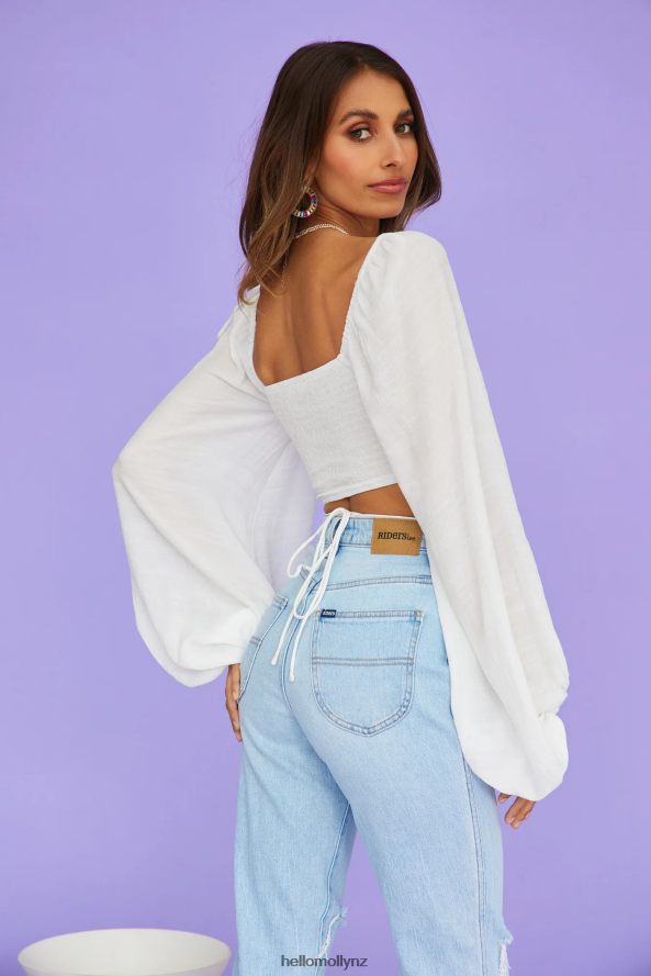 Hello Molly Styling Daily Crop White PBN8868472 Clothing
