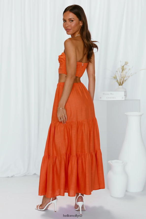 Hello Molly Unwritten Words Crop Orange PBN8868349 Clothing