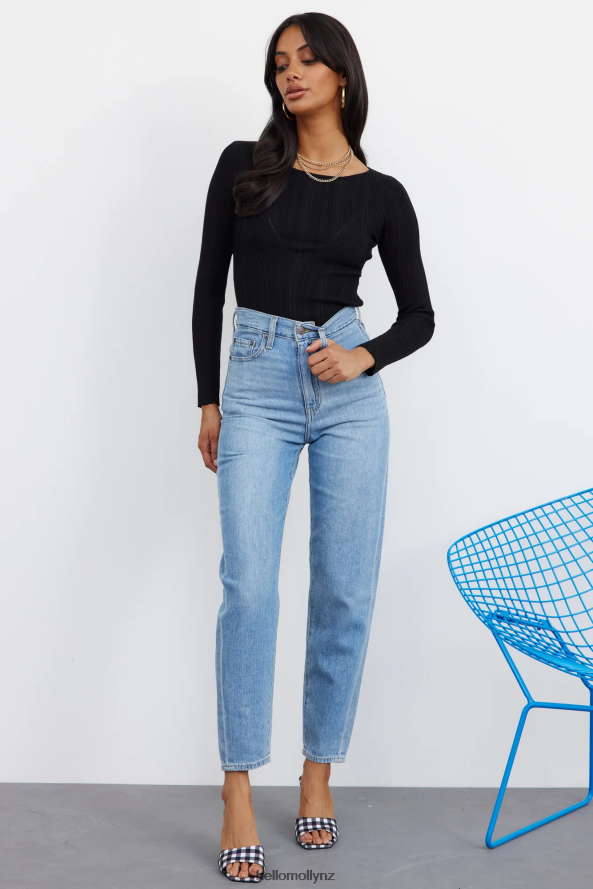 Hello Molly Bethany Top Black PBN8869006 Clothing