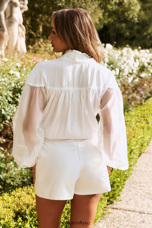 Hello Molly Je Vous Aime Blouse White PBN8869018 Clothing
