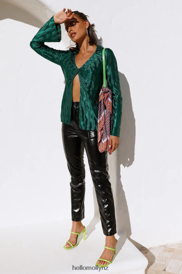 Hello Molly Meghan Blouse Green PBN8869084 Clothing