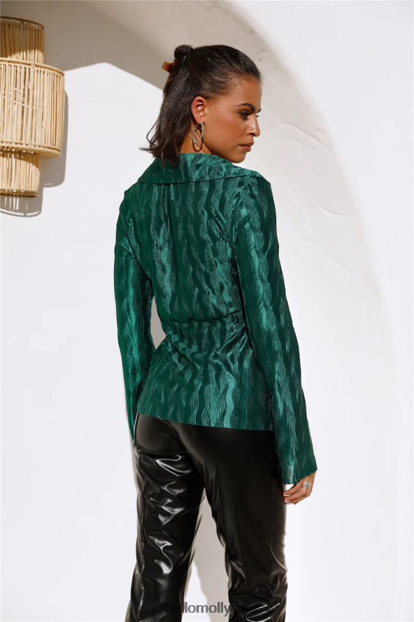 Hello Molly Meghan Blouse Green PBN8869084 Clothing