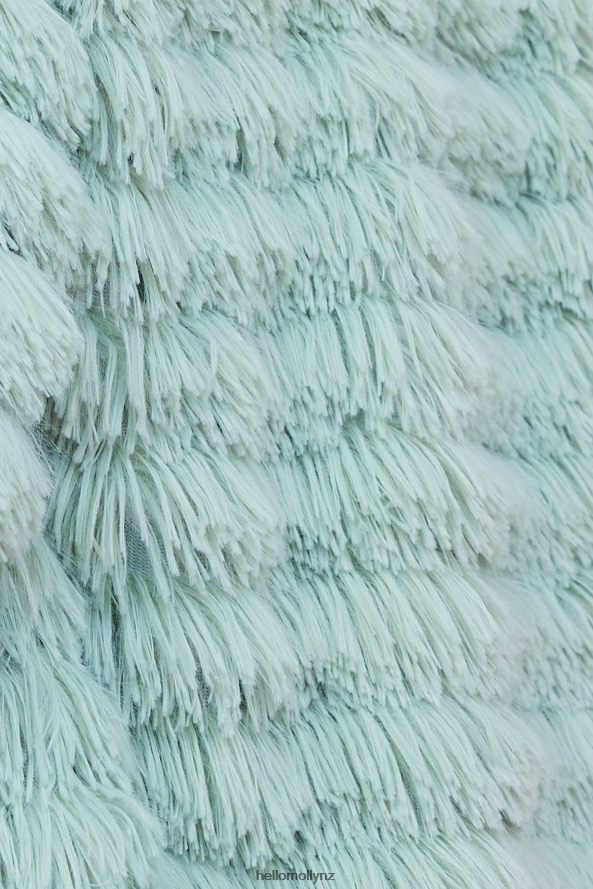 Hello Molly Flying High Faux Fur Jacket Mint PBN8869028 Clothing