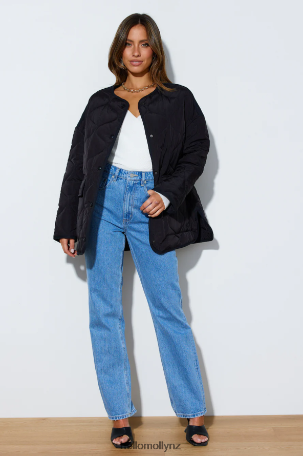 Hello Molly LIONESS Dusk Till Dawn Puffer Jacket Onyx PBN8868997 Clothing