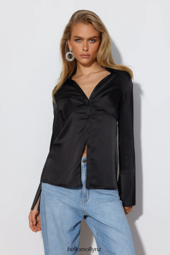 Hello Molly Angel Energy Shirt Black PBN8867007 Clothing