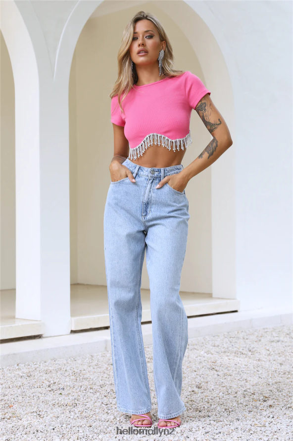 Hello Molly More Sparkle Top Hot Pink PBN8868835 Clothing