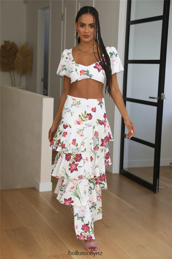 Hello Molly SEVEN WONDERS Yokana Top White Floral PBN8868880 Clothing