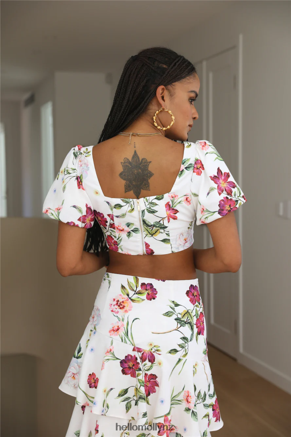 Hello Molly SEVEN WONDERS Yokana Top White Floral PBN8868880 Clothing