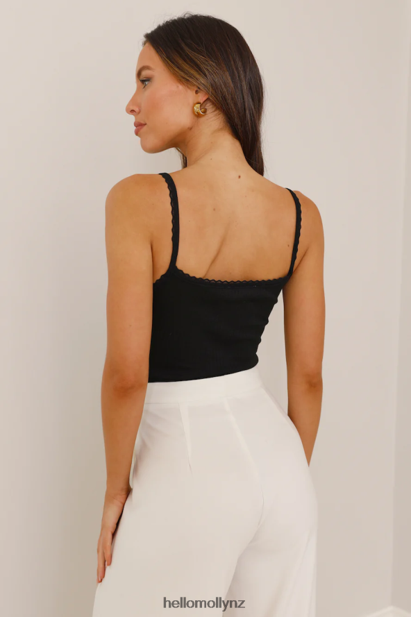 Hello Molly Alluring Aesthetics Crop Top Black PBN8868798 Clothing