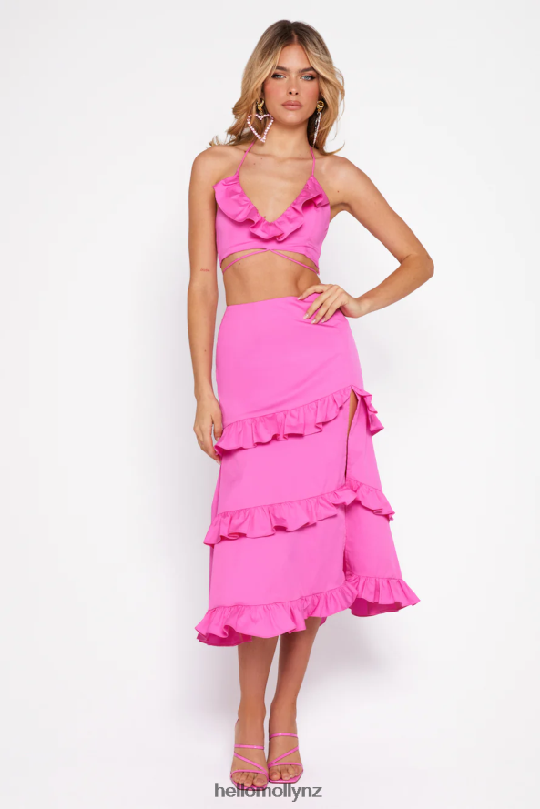 Hello Molly Cineraria Crop Top Pink PBN8868696 Clothing