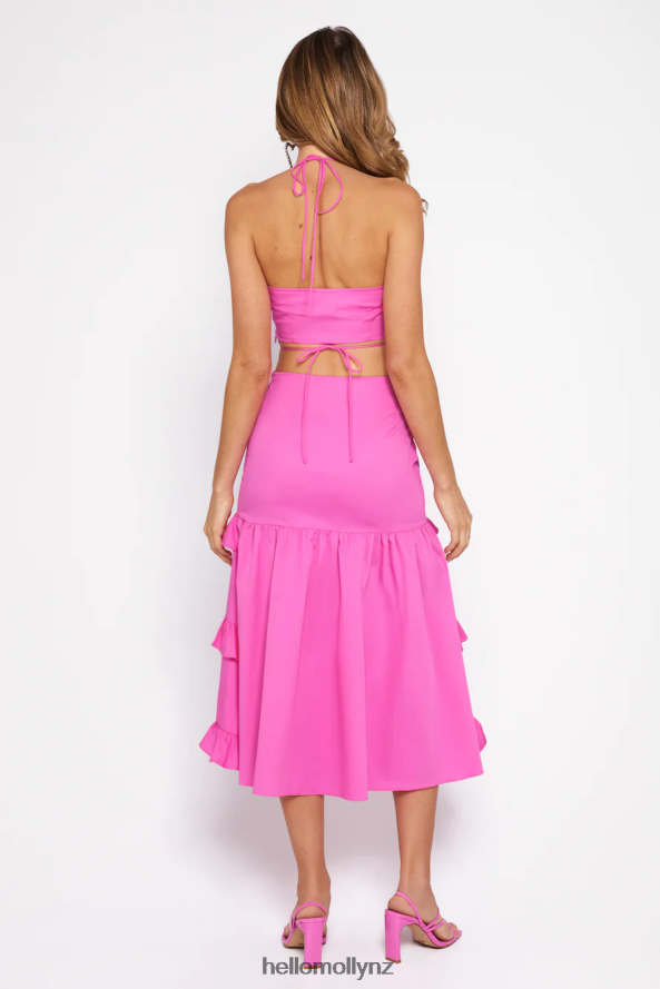 Hello Molly Cineraria Crop Top Pink PBN8868696 Clothing