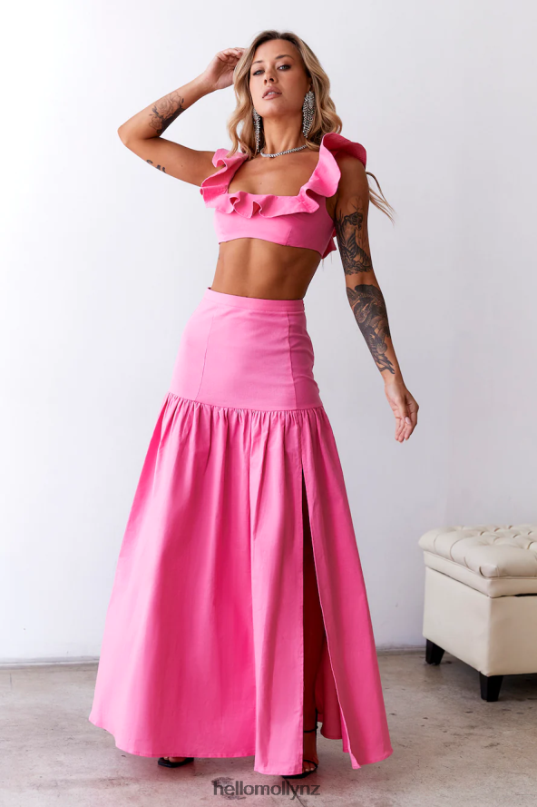 Hello Molly Dessert Menu Crop Top Pink PBN8868577 Clothing