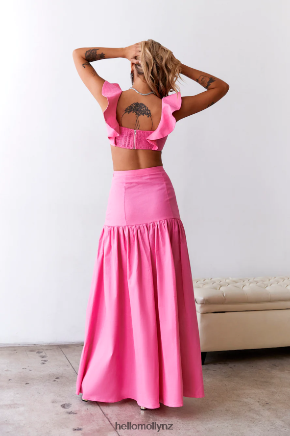 Hello Molly Dessert Menu Crop Top Pink PBN8868577 Clothing