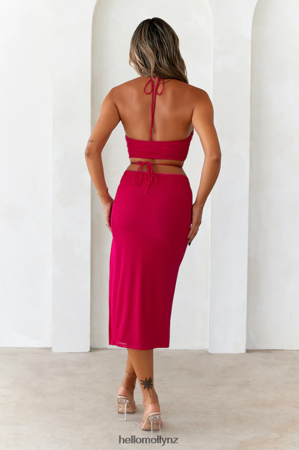 Hello Molly Honey Sweet Crop Top Pink PBN8868594 Clothing