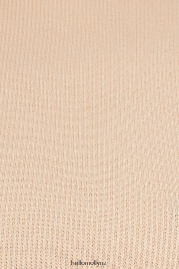 Hello Molly Little Sparkle Crop Top Beige PBN8868748 Clothing