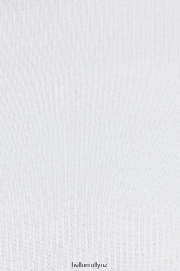 Hello Molly Little Sparkle Crop Top White PBN8868639 Clothing