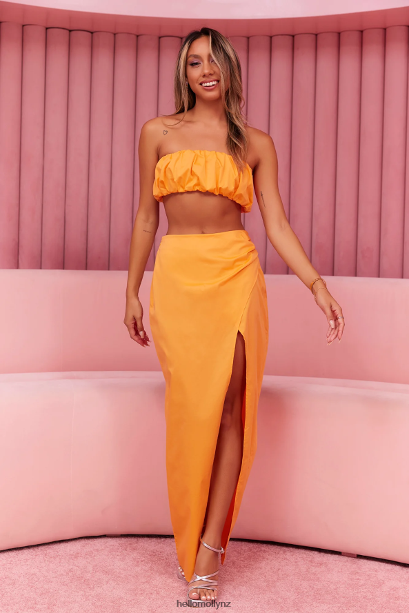 Hello Molly Loving Memory Crop Top Mango PBN8868754 Clothing