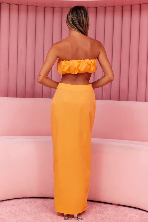 Hello Molly Loving Memory Crop Top Mango PBN8868754 Clothing