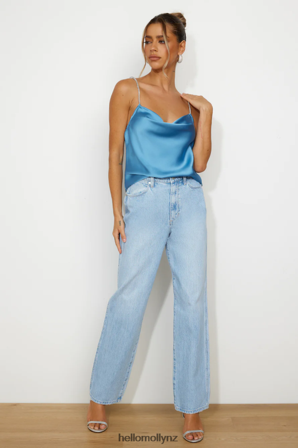 Hello Molly Main Girl Top Blue PBN8868655 Clothing