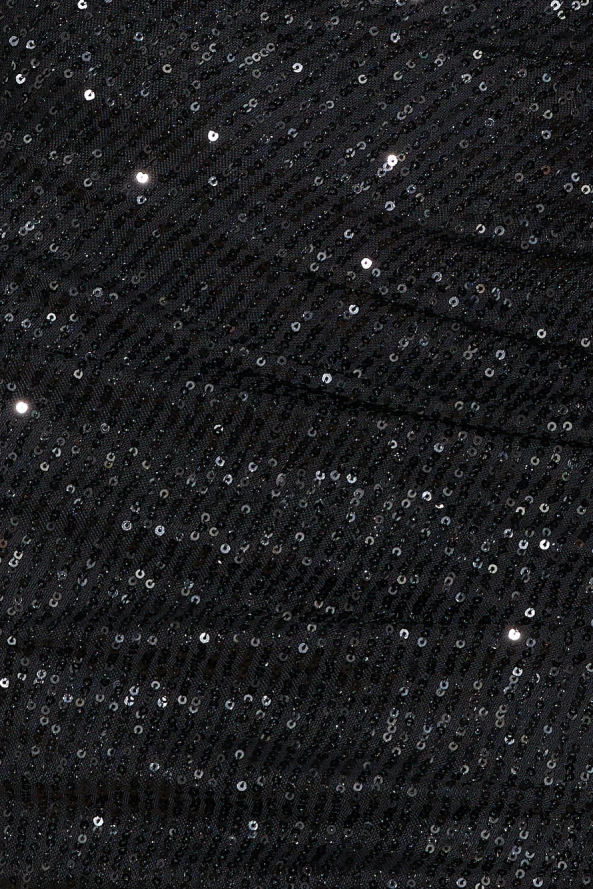 Hello Molly Only Yours Sequin Crop Top Black PBN8868606 Clothing