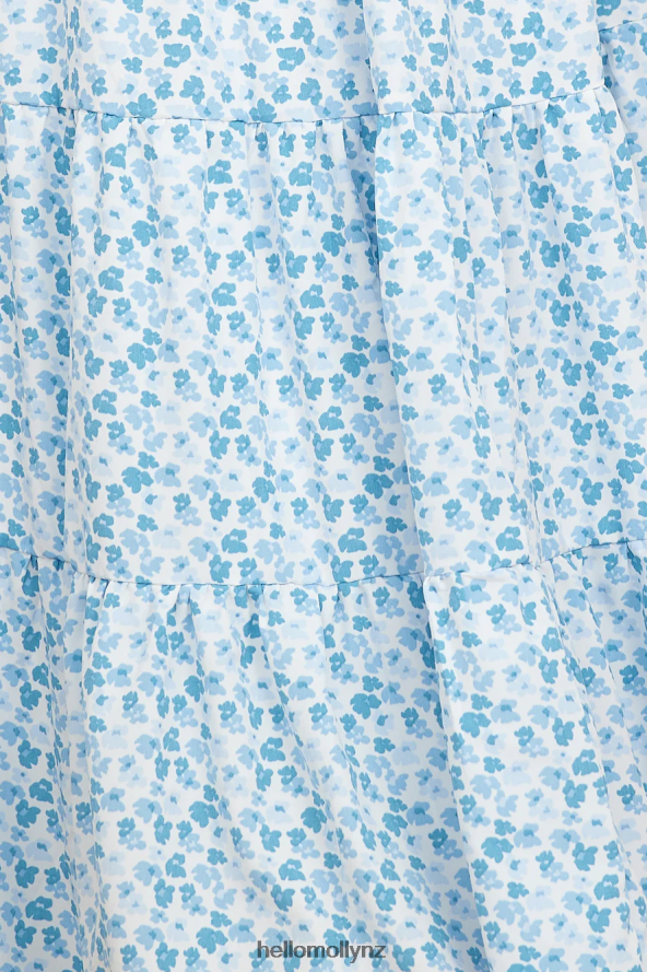 Hello Molly Pretty Dance Crop Top Blue PBN8868779 Clothing