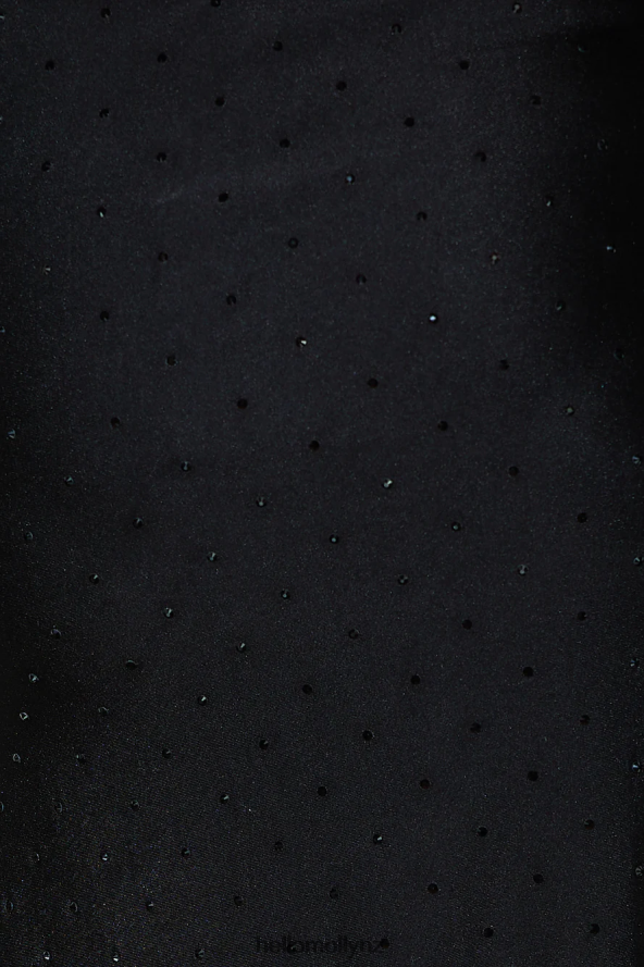 Hello Molly She's Got The Charm Crop Top Black PBN8868667 Clothing