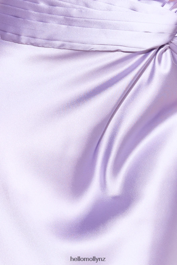 Hello Molly VIPs Accepted Satin Crop Top Lilac PBN8868649 Clothing